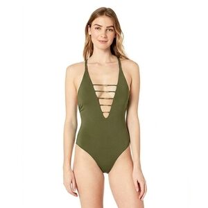 Women's Monokini One Piece Criss Cross Bathing Suit Bikini size SMALL